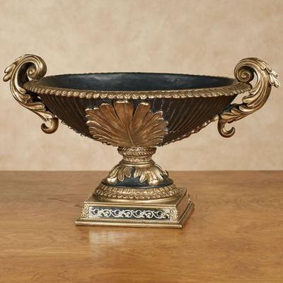 Touch of Class Camila Decorative Centerpiece Bowl Black , Black
