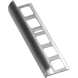 Havos Abschlussprofil "rund", Aluminium, Länge 250 cm, Kantenhöhe 8 mm, ALO8250