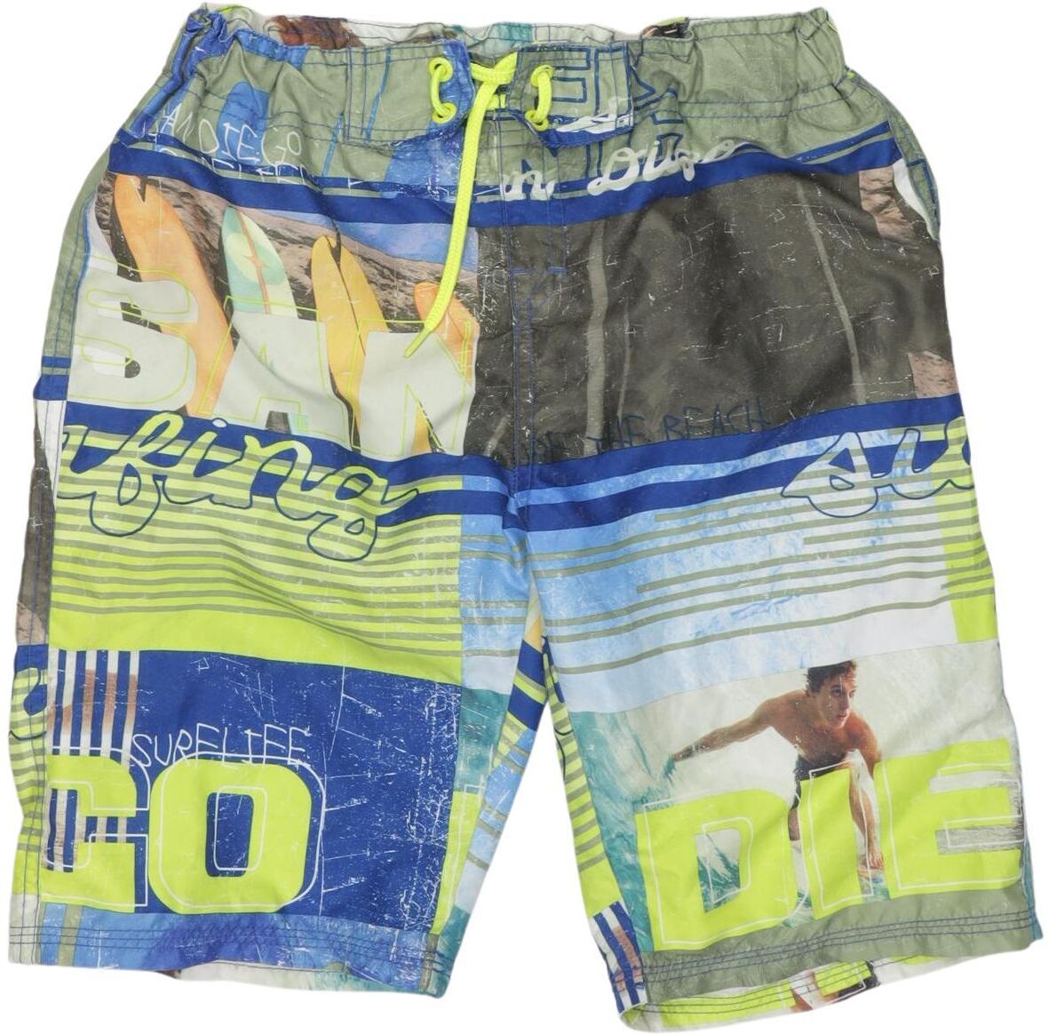 name it Jungen Shorts, Neon, Gr. EU 152, Synthetik - Second Hand