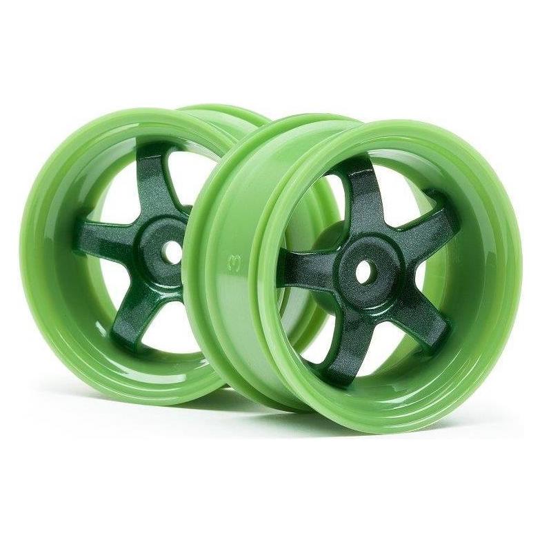 HPI Work Meister S1 Wheel Green (9mm Offset/2pcs) (111100)