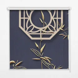 INNENROLLO - Fensterrollo - Rollo - 130x140 cm - See hinter den Blumen