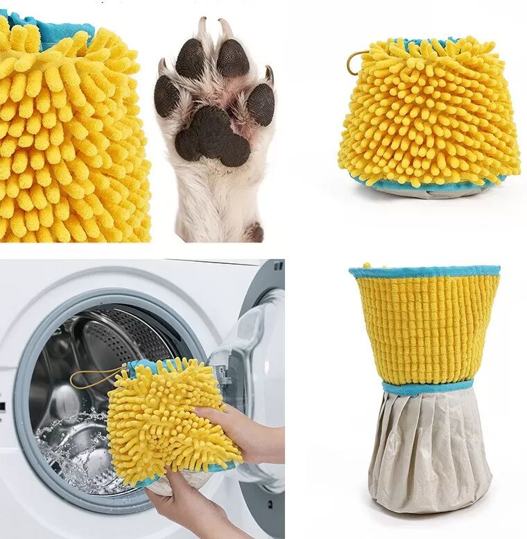 INF Nettoyeur de Pattes de Chien 2-en-1 - Lave-Pattes Portable pour la Maison et les Voyages L
