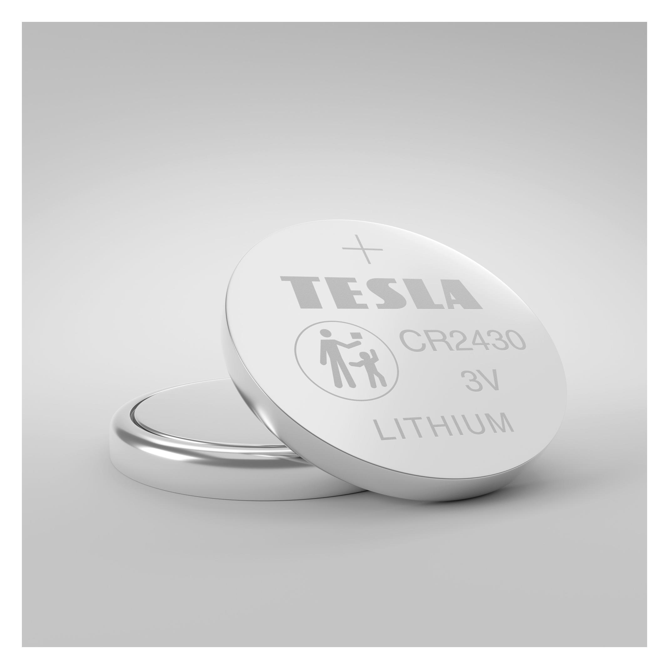 Tesla Batterie Lithiumbatterie CR2430 (1x240) 3V 1 Stück (1 Stk., CR2430) (39362288)