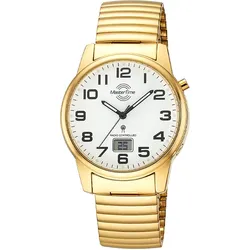 Master Time MTGA-10946-12Z Herren-Funkuhr Daily Zugband Goldfarben