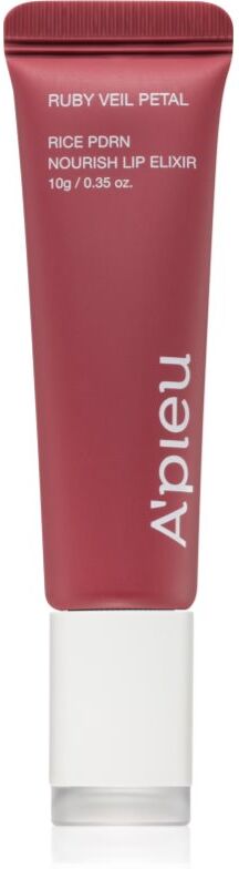 A’pieu Rice PDRN Nourish Lip Elixir tinted lip balm with nourishing effect shade 04 Ruby Veil Petal 10 g