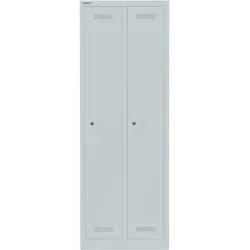 Garderobenschrank MonoblocTM | 2 Abteile - 645 lichtgrau