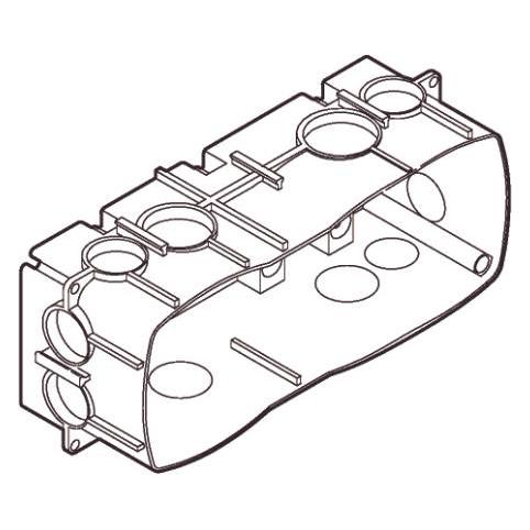 LK Opus 66 Unterputzdose 2,5 Modul, grün. (AAK504N0207)