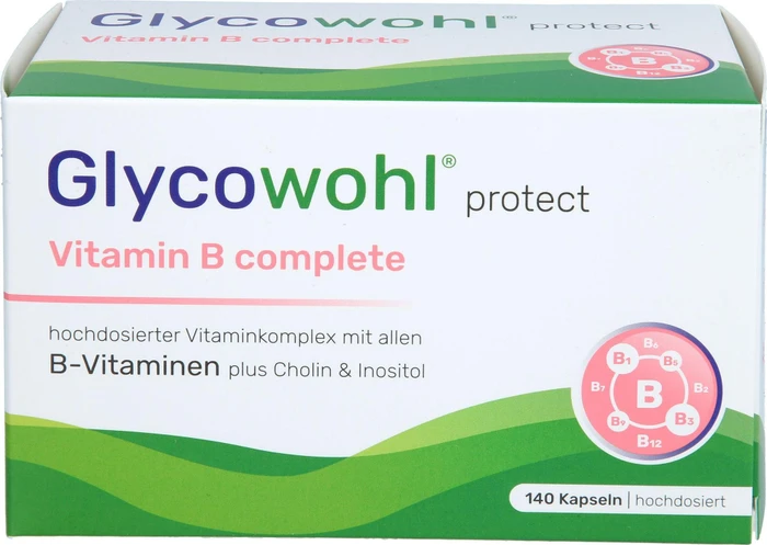 Glycowohl Vitamin B complete+Inositol+Cholin Kaps. 140 St Kapseln