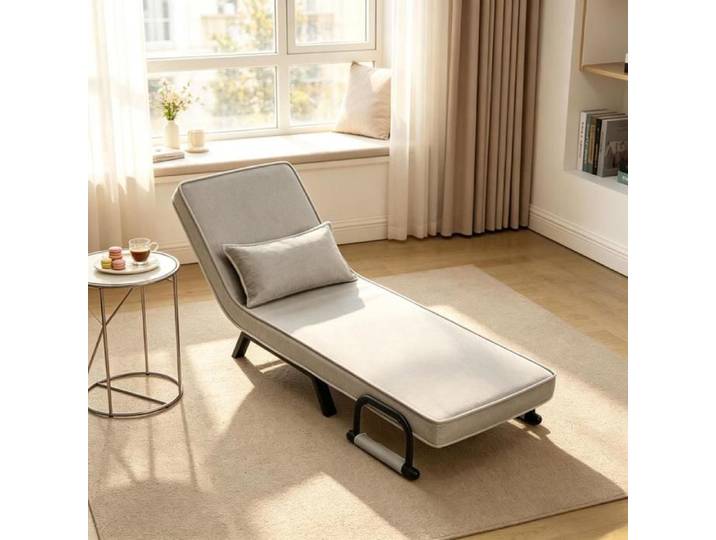 Dossier réglable 5 positions pour gagner de la place fauteuil lit 3 en 1 pour salon chambre ou bureau