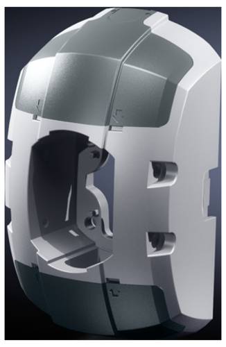 Rittal CP 6206.800 Befestigungselement starr Aluminium, Kunststoff Lichtgrau (RAL 7035) 1St.