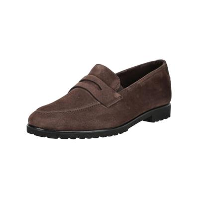 Slipper PAUL GREEN "Paul Green Slipper Leder", Damen, Gr. 37, braun, Leder, Schuhe Slipper