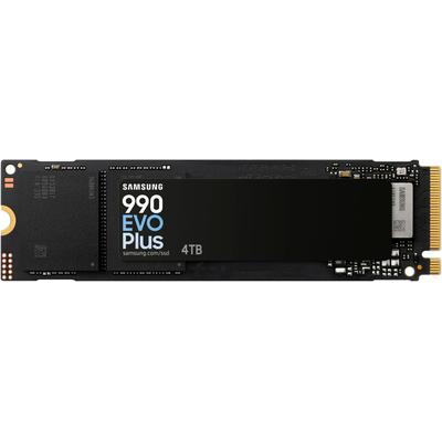SAMSUNG interne SSD "NVMe2.0 SSD 990 EvoPlus", schwarz, 4 TB, Schreibgeschwindigkeitmaximal 6300 MB/s Lesegeschwindigkeitmaximal 7250 MB/s, Festplatten