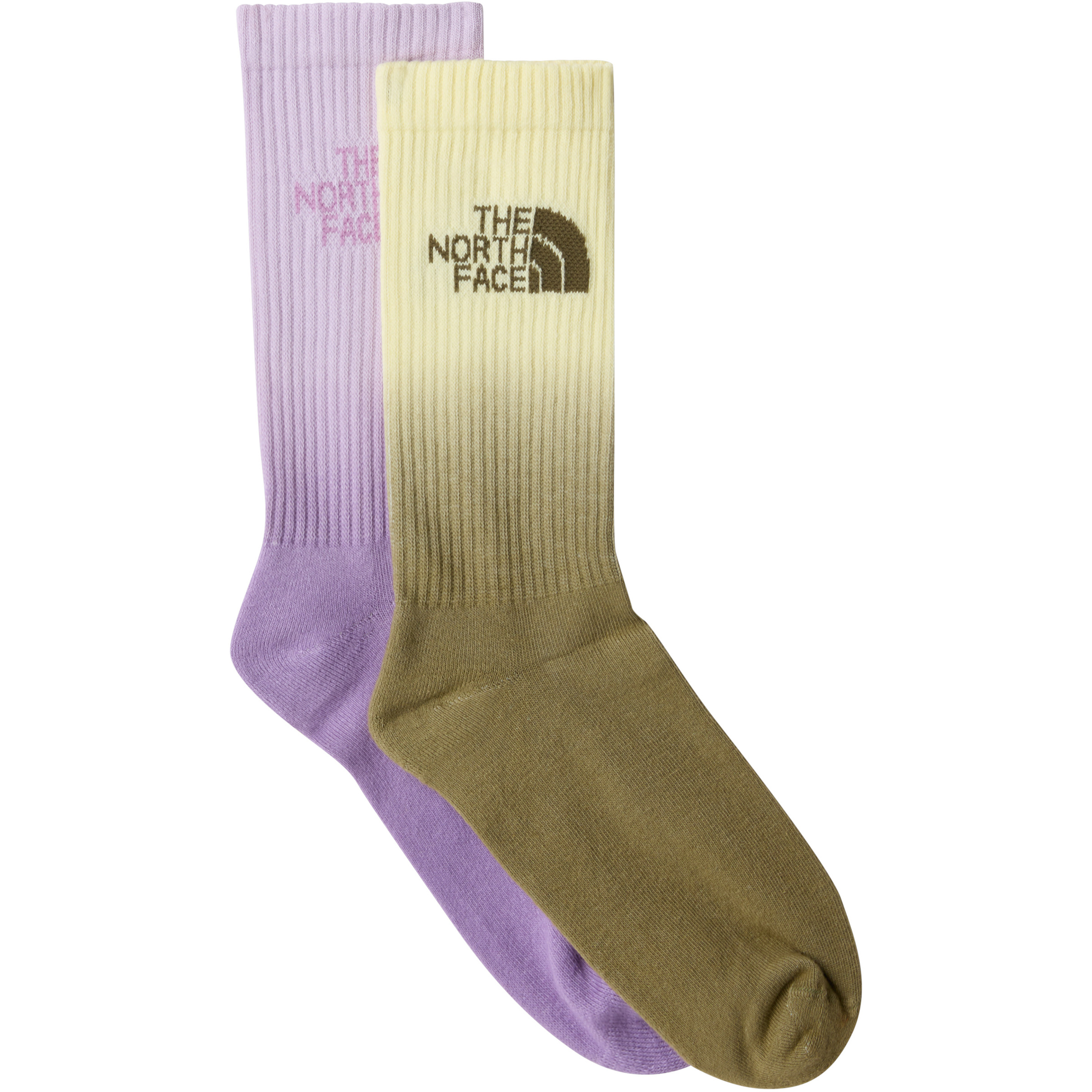 The North Face Everyday Crew Dip Dye 2er Pack Freizeitsocken lila Größe 44 Lifestyle Elastisch