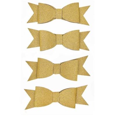 3D Sticker Schleifen, Gold,