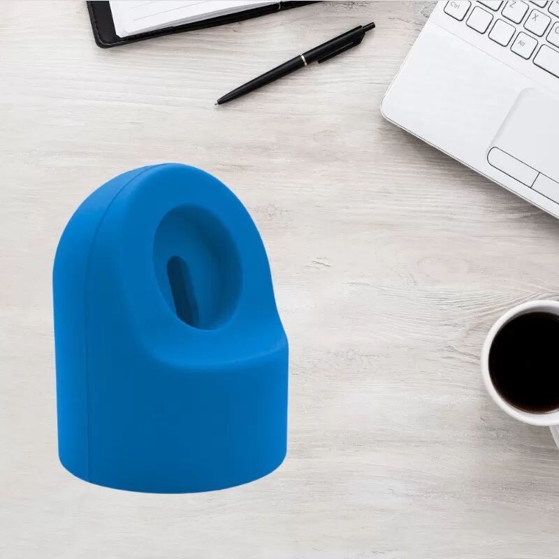 INF Silikon-Ladestation kompatibel mit Apple Watch – Desktop-Ladedock Blau