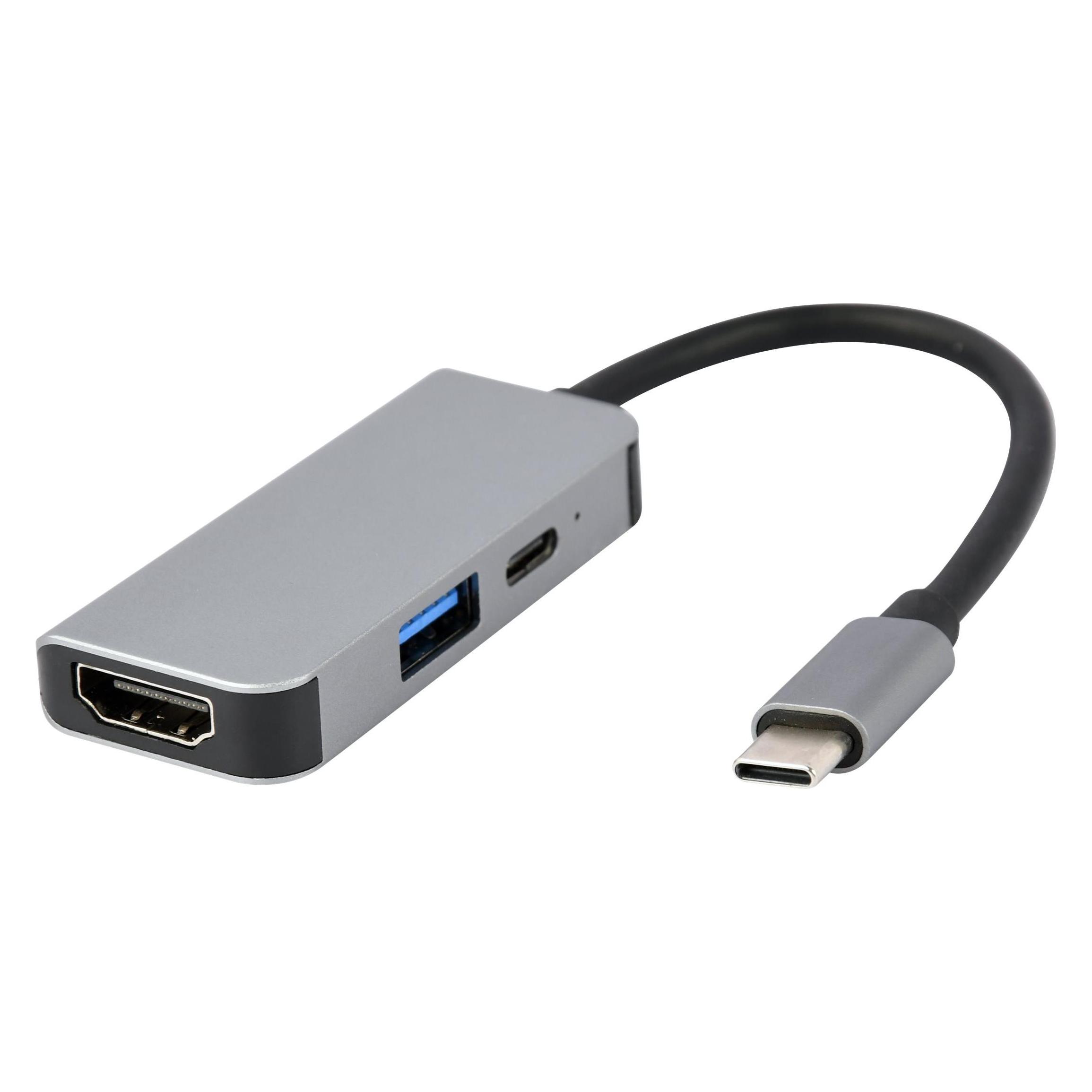 Gembird Multi Port Adapter USB Type C (USB-C, 3 Ports) (A-CM-COMBO3-02)