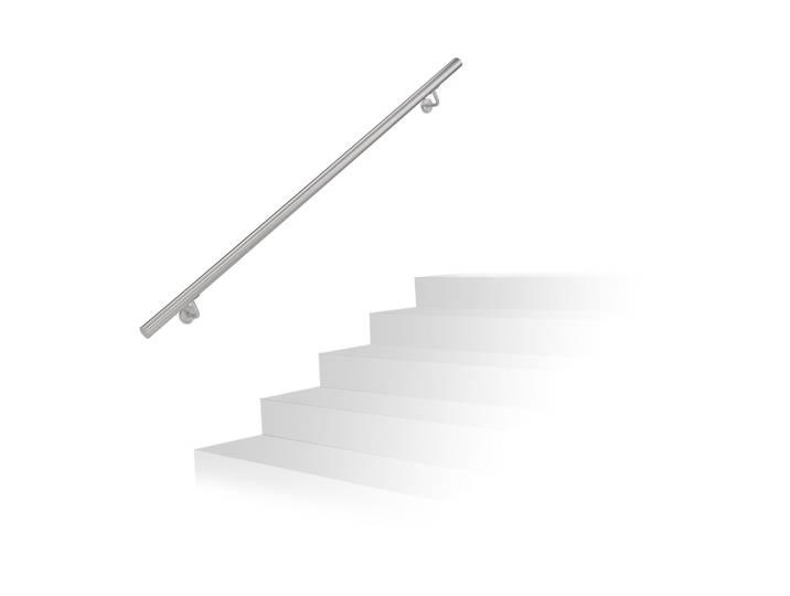 Handlauf Edelstahl Silber