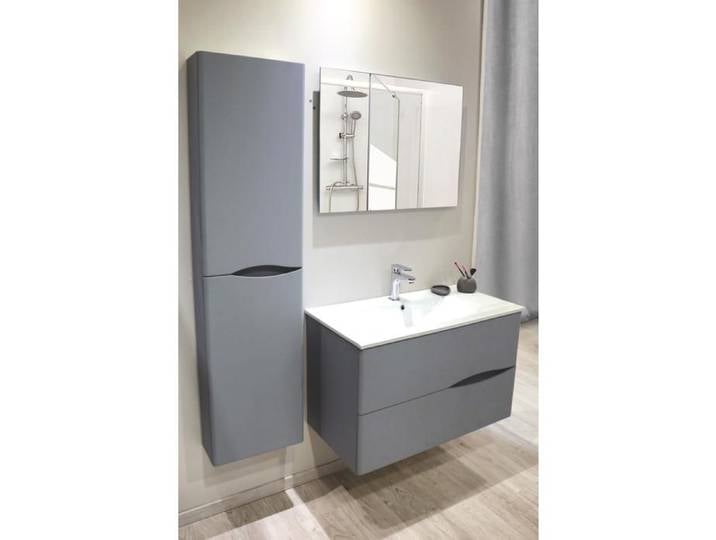 ONDEE ZEN Colonne de salle de bain à suspendre 2DOO - L40cm - Gris - Livré monté