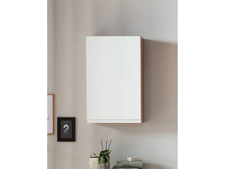 Armoire suspendue 40cm Blanc/Blanc mat