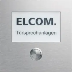 Elcom 5810125 CZM-210 Rund-Taster Modul mit LED-Namensschild groß 1/1 EB Edelst. matt MODESTA