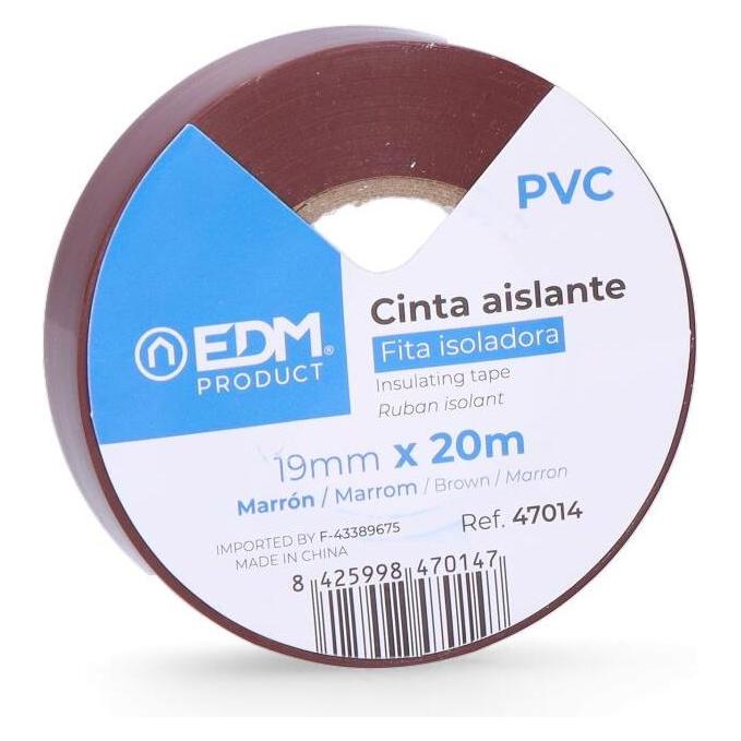 EDM Supra quality brown insulating tape 19 mm x 20 m (19 mm) (49443087)