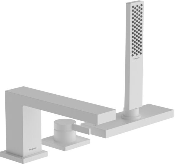 Hansgrohe Tecturis E 3-Loch Wannenarmatur 73443700 mit sBox, mattweiß