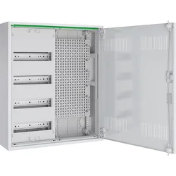 ABN, Verteilerschrank Zubehör, Feldverteiler AP T:160mm ABNRM204M01 m.Lüftungstür 4 Reihen REG Mediafeld
