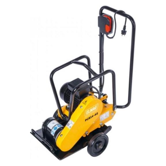 Elmag - Rüttelplatte vorwärtslaufend PCE14-40 m. 2,2 kW/230Volt Elektromotor, 14 kN Zentrifugalkraft (Bodenverdichter + Rüttelplatte) (63003)