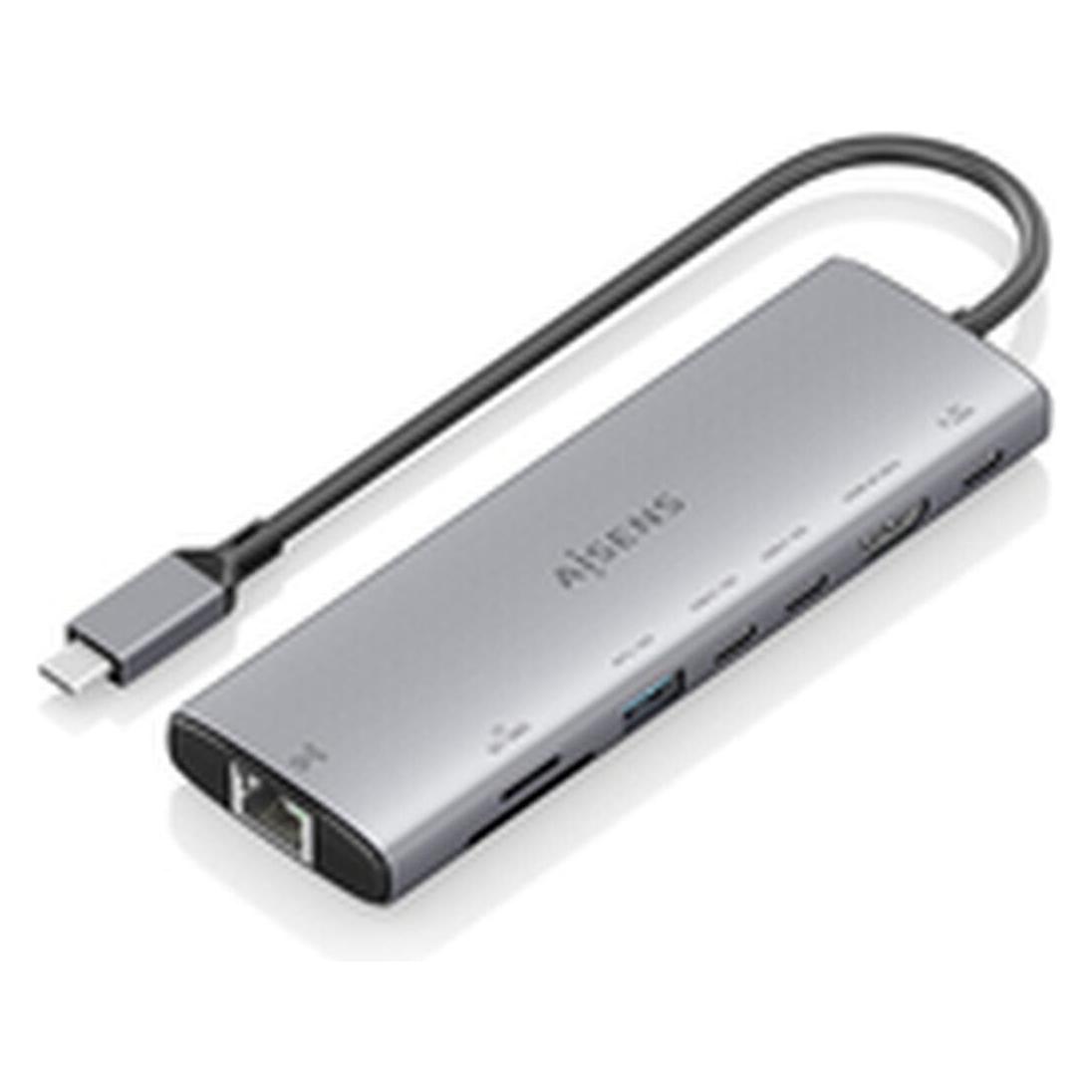 Aisens ASUC-8P033-GR (USB-C, 3 Ports) (ASUC-8P033-GR)