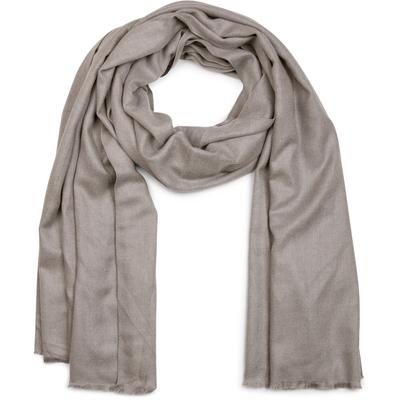 Schal STYLEBREAKER "Unifarbener Schal mit Fransen", Damen, grau, Obermaterial: 100% Viskose CV., Modisch, Modetücher Schal