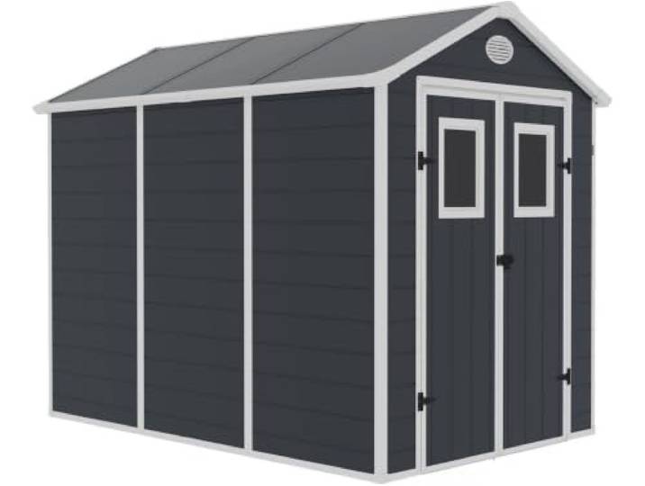 habitat et jardin Gerätehaus aus Harz Texas - 5,23 m² - Befestigungsset inbegriffen - Anthrazit
