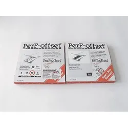 PerF-offset Plus, Perforierband mit Gegenband für den Offsetdruck, je 2 m P - für Papiere bis 110 g/cm2  | 16 Zähne pro Zoll