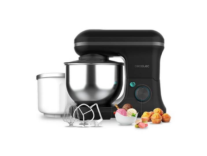 Cecotec Küchenmaschine Cecomixer Merengue 5L 1200 Ice-Cream Black, 1200 W, 5 l Schüssel, Cecomixer Merengue 5L 1200 Ice-Cream Black