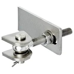 Alberts® Torband für 180° Öffnung,lang,VA,z.Anschweißen,Gew.M16