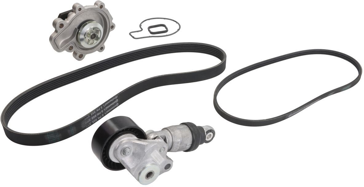 KeilRippenriemen-Set (Rollen und Kühlmittelpumpe) HEPU PK75350