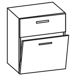 Artiqua 400 Midischrank, Stahlgrau Metallic, 400-MKL-1-60-7141-88 400-MKL-1-60-7141-88