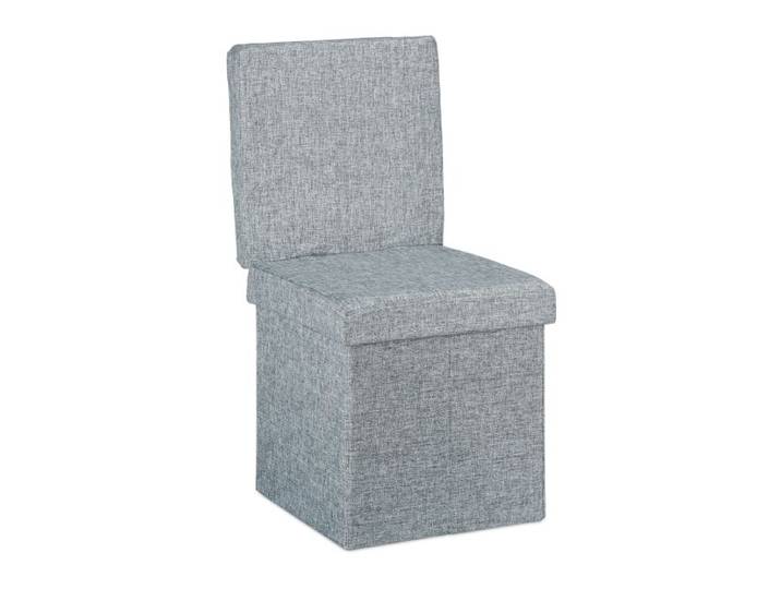 Relaxdays Faltbarer Sitzhocker mit Lehne