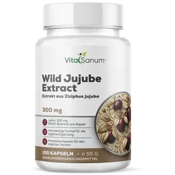 VitaSanum® Wilder Jujube-Extrakt – 2 Kapseln Tagesportion mit 1000 mg