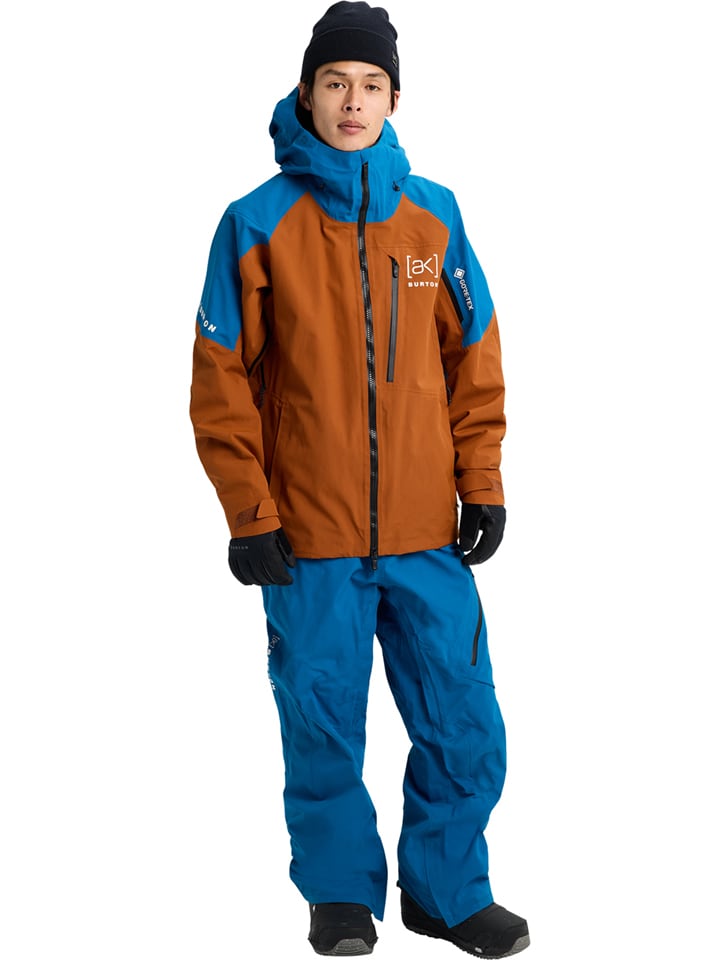 Burton Ski-/ Snowboardjacke "[ak] Cyclic GORE-TEX 2L" in Blau/ Hellbraun - XL