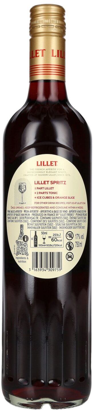 Lillet Rouge 17% Vol. 0,75l