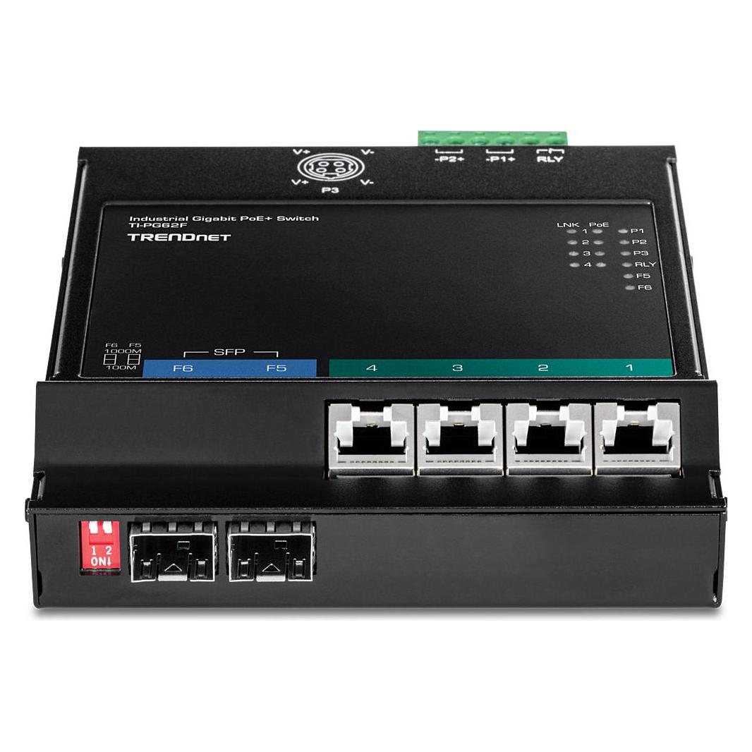 Trendnet 6-Port Industrial Gigabit PoE+ (6 Ports) (TI-PG62F)