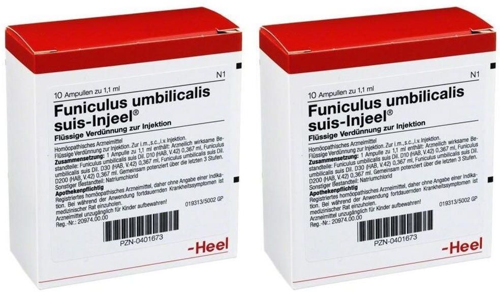 Heel Funiculus Umbilicalis suis Injeel Ampullen 2x 2x10 St