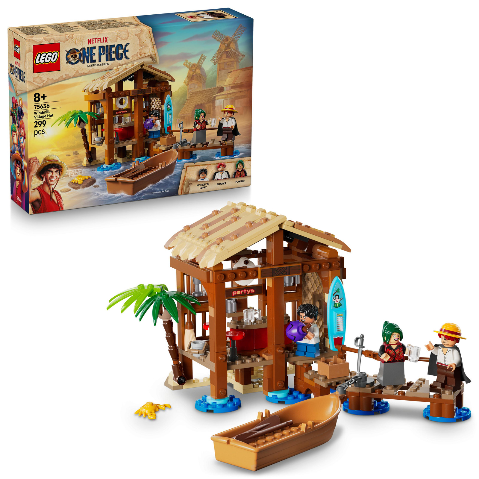 LEGO One Piece Houten hut in het Molendorp 75636