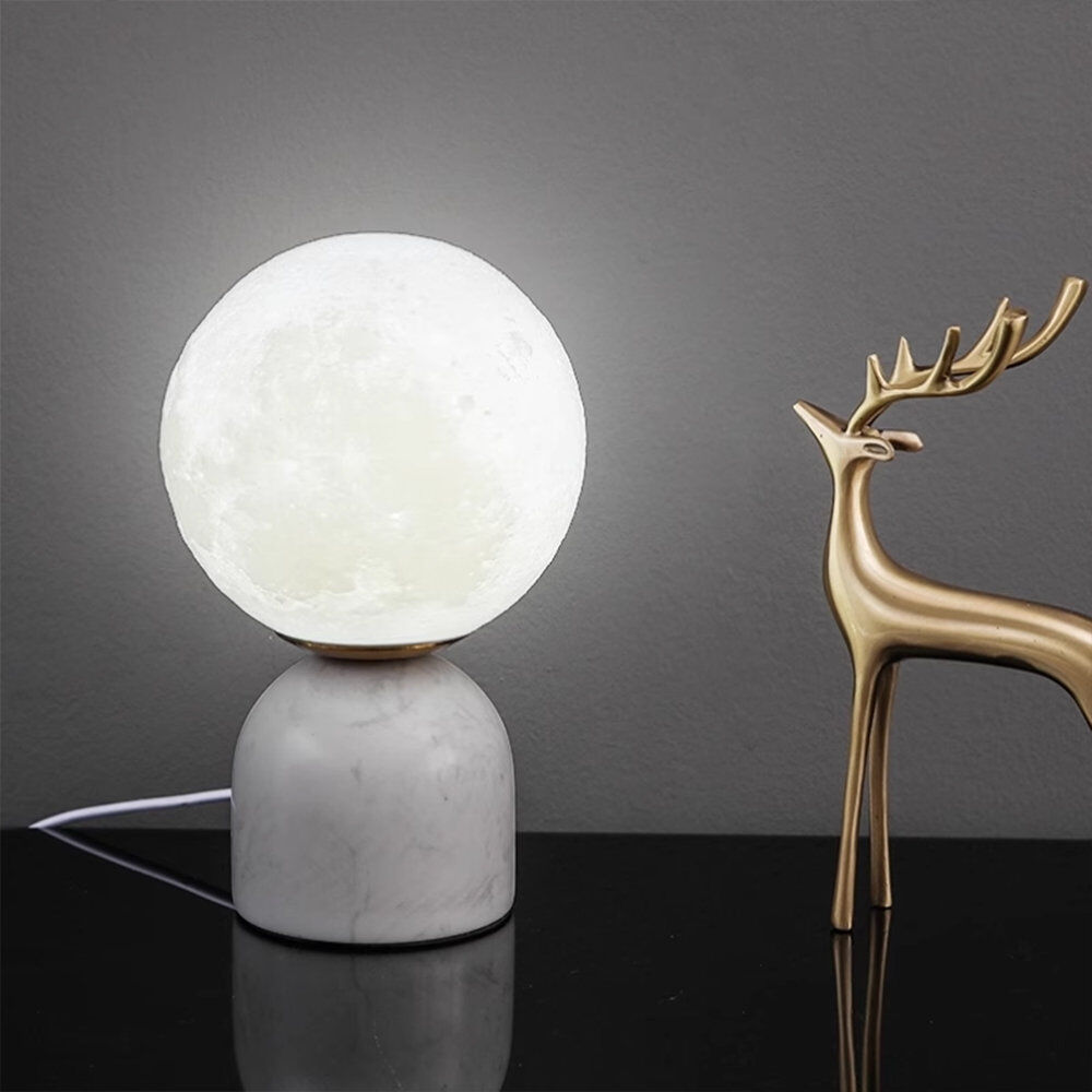 Norden Home Marble Novelty White 22cm H X 12cm W X 12cm D