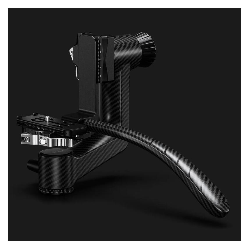 Leofoto PG-3SL Carbon Fiber Gimbal Head with long handle - black (PG-3SLBlack)