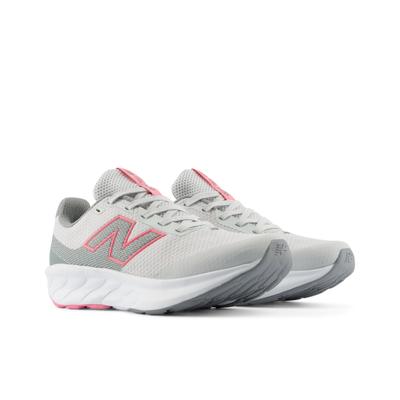 Laufschuh NEW BALANCE "520", Kinder, Gr. 36, grau matter, signal pink, Synthetik, Textil, Schuhe Laufschuh, mit Gummilaufsohle