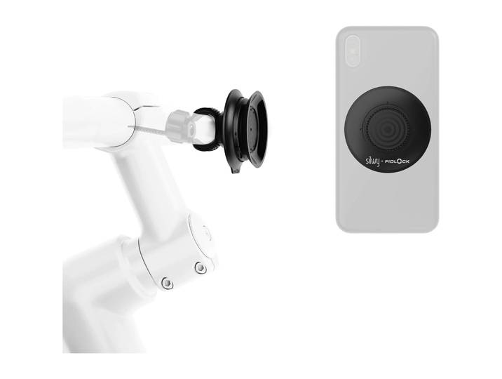 Magnet-Smartphone-Halterung Silwy für Fahrräder inkl. Magnet-Vacuum-Patch - Smartphone-Halterung