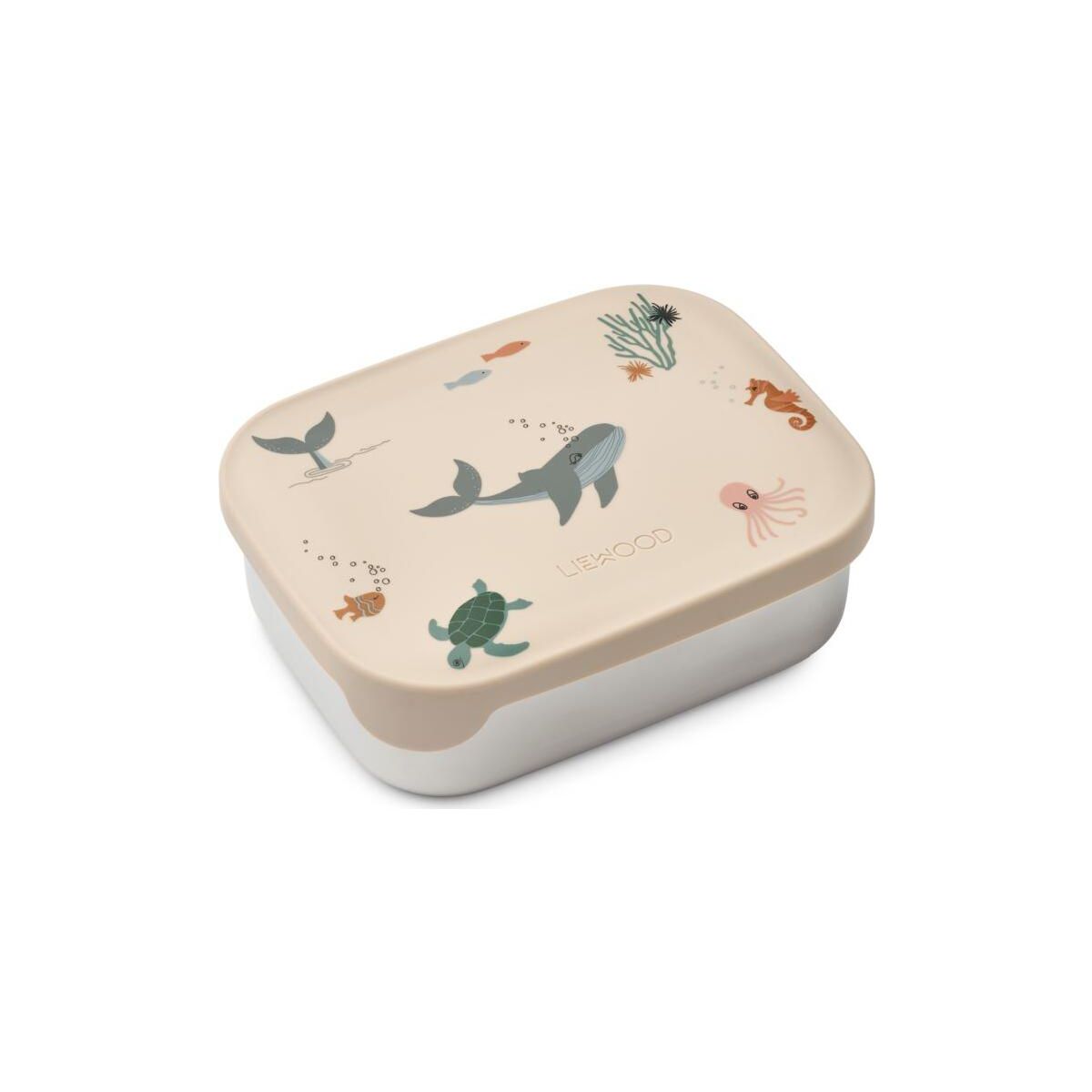 Liewood Arthur Printed Lunchbox sea creature / sandy (1032) ONE SIZE LW14982-1032-ONE SIZE-CU