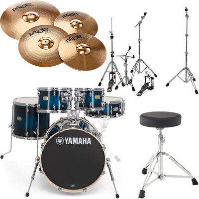 Yamaha Stage Custom Studio DUS Bundle Deep Blue Sunburst
