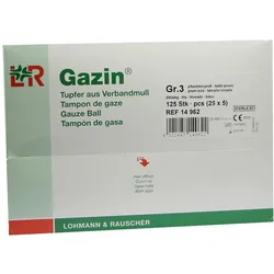 Lohmann Rauscher Gazin Tupfer aus Verbandmull steril - 2+3 125 Stück 125 St